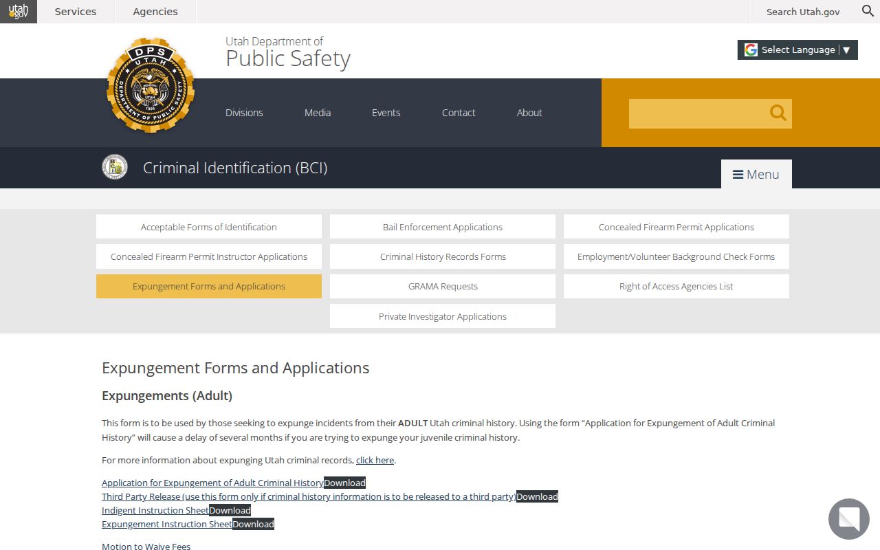 Utah forms used after reviewing Iron County criminal court cases